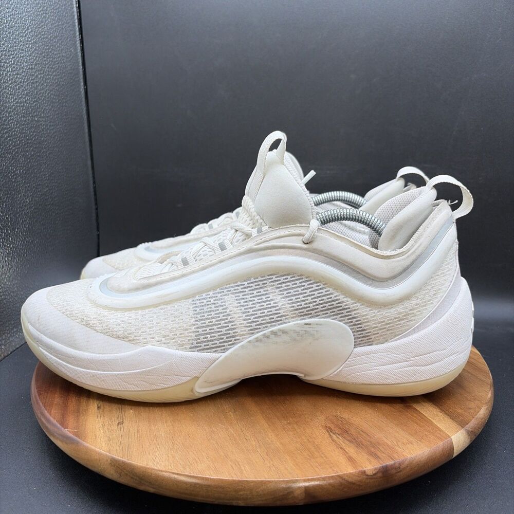 Adidas D.O.N. Issue #6 Mens Size 11.5 Basketball Shoes Triple White Sneakers